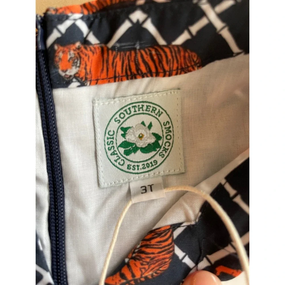 NEW Classic Southern Smocks Girl's Tiger Shift Dress - Sz 3T